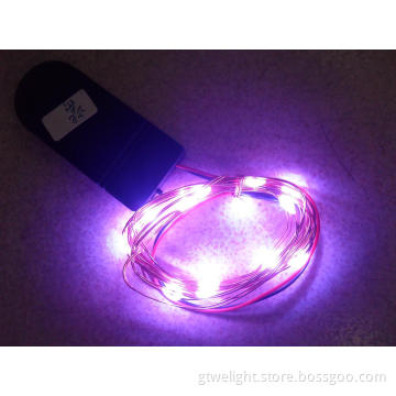 LED Copper String Light Different Color Mix 20LEDs with 2cr2032